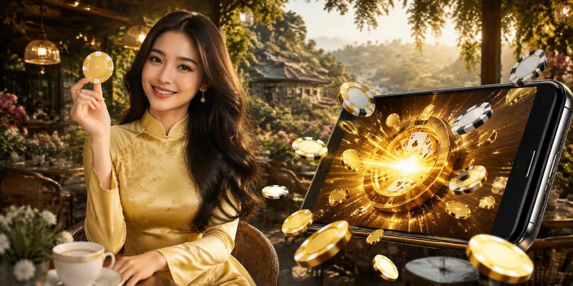 Người chơi card game với trang phục áo dài tại Đà Lạt