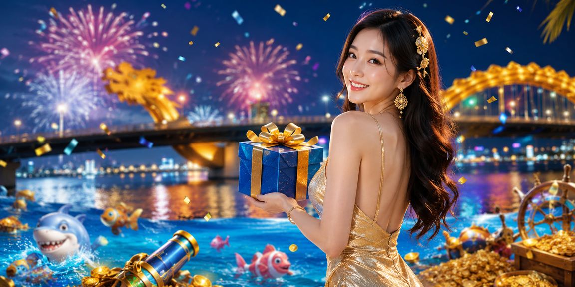 Người chơi tham gia trò chơi bắn cá tại lễ hội Đà Nẵng