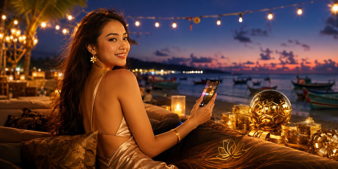 Người hâm mộ xem và đặt cược bóng đá tại bãi biển Mũi Né